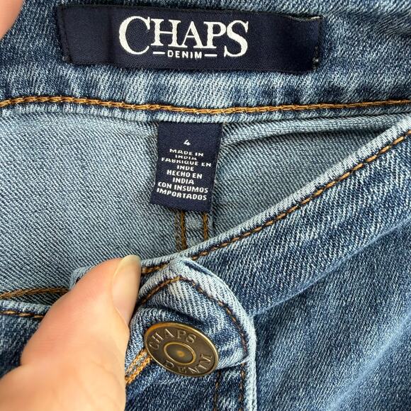 Chaps Denim Button-Front A-Line Skirt - Women's Size 4 - Picture 6 of 6